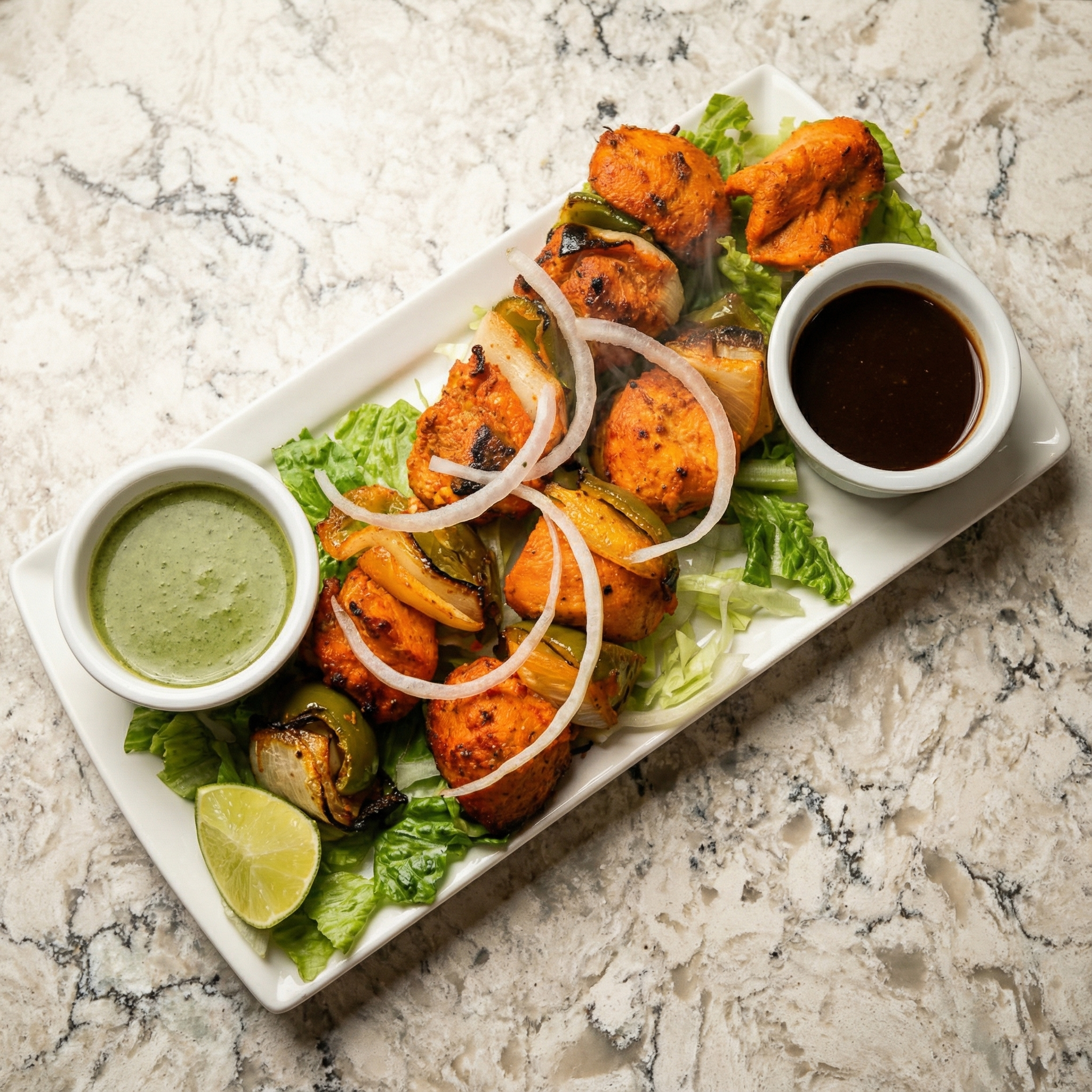 Tandoori chicken and kebabs at Hot Million near Sunridge Mall